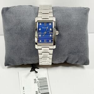 Bulova Classic 96P262 Diamond Blue Dial Stainless Steel 21mm Women's Watch